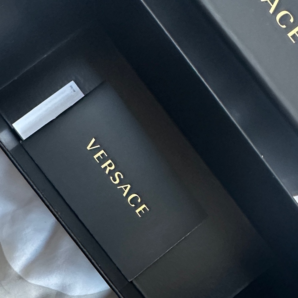 Versace Black Box with Gold Logo Card